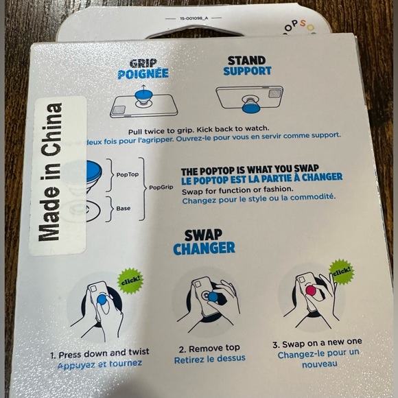 Disney Popsockets Mickey Mouse Ears Cell Phone Grip & Stand NWT - Picture 3 of 3